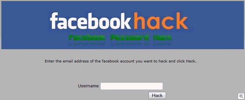 Facebook Hack website